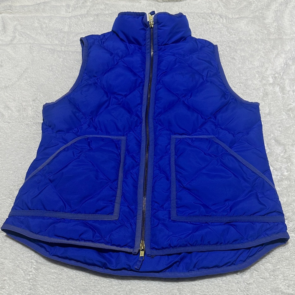 J Crew | size xsmall | blue puff vest
